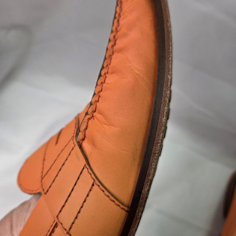 Cole Haan x NikeAir Monroe 12M Orange Reflective Penny Loafer Office Business - Picture 14 of 16